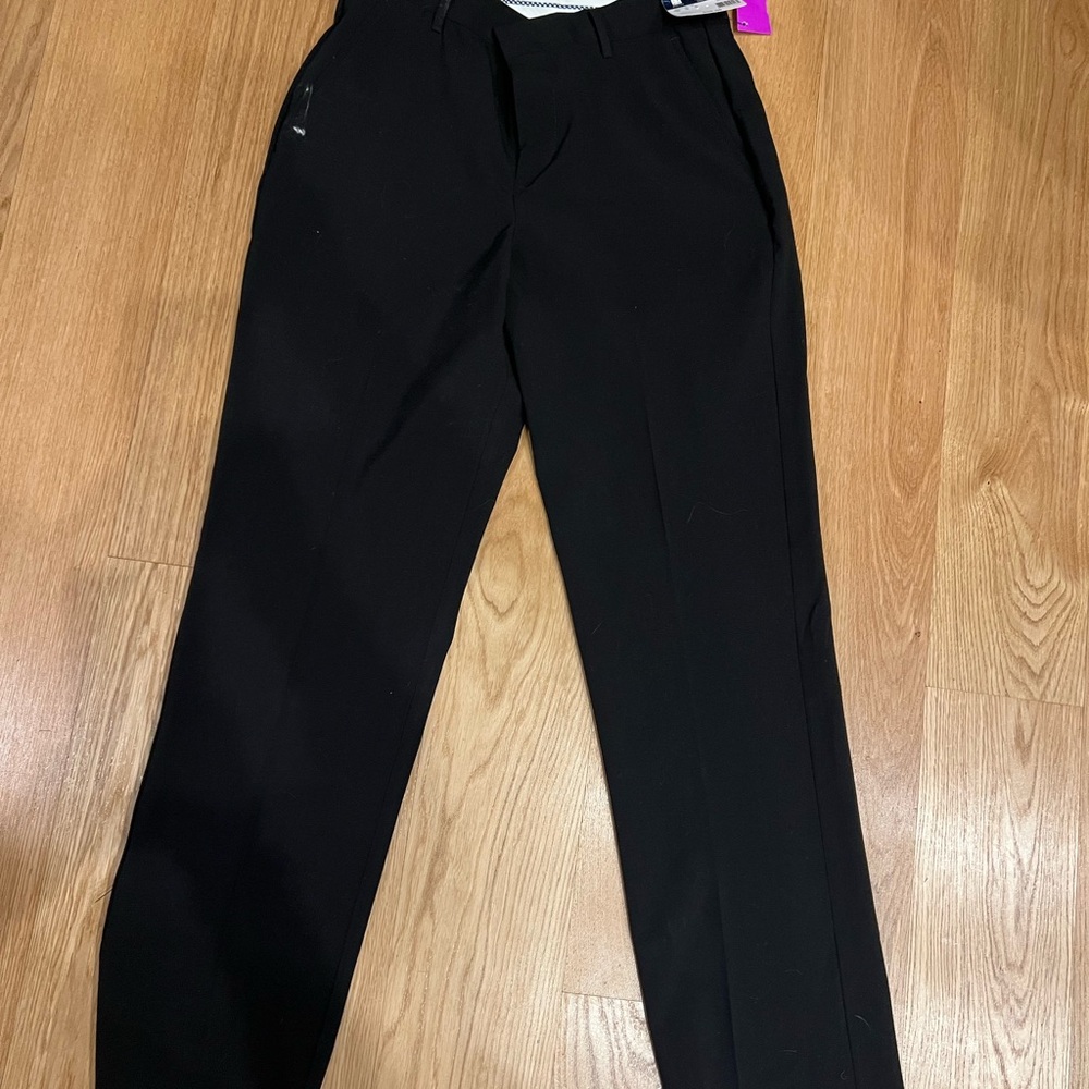 CHAPS Boys Pants Size 18 Black Performance Series Suit Separate Stretch NWT